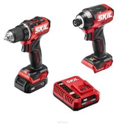 SKIL Kit perceuse-visseuse compacte et visseuse à percussion pwr core 12 sans balais 12 V TP2L32